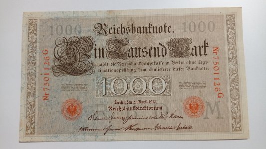 💎 Німеччина 🇩🇪 1000 марок 1910