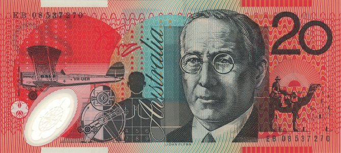 Австралія 20 dollars 2008 P-59f UNC