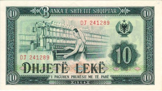 Albania 10 leke 1964 P-36a UNC
