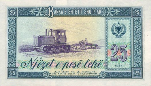 Albania 25 leke 1964 P-37a UNC