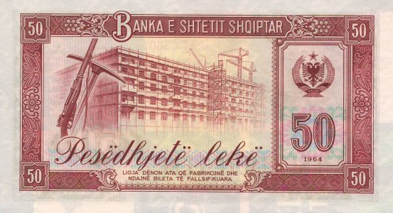 Albania 50 leke 1964 P-38a UNC