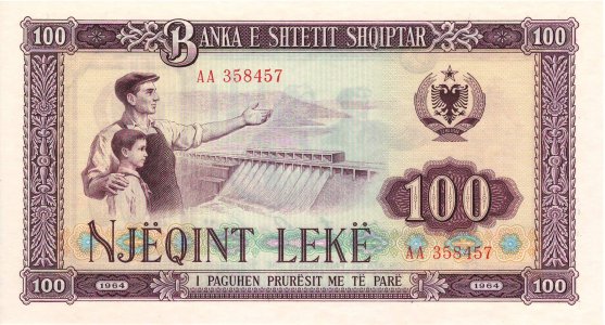 Albania 100 leke 1964 P-39a UNC