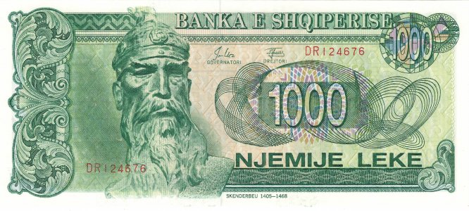 Албанія 1000 leke 1992 P-54a UNC