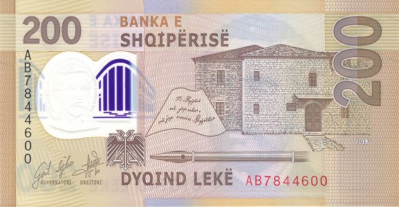 Албанія 200 leke 2017 P-76a ser.AB UNC