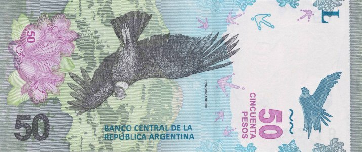 Аргентина 50 pesos 2020 P-363b ser.B UNC