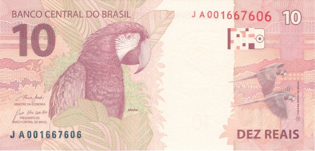 Brazil 10 reais 2010 P-254e UNC