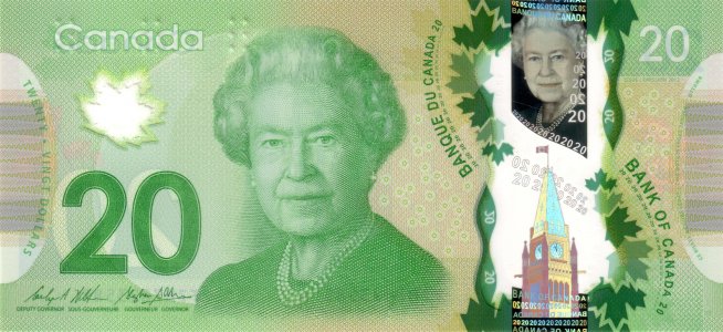 Канада 20 dollars 2014 P-108b UNC