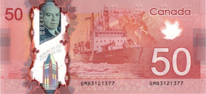 Канада 50 dollars 2014 P-109b UNC