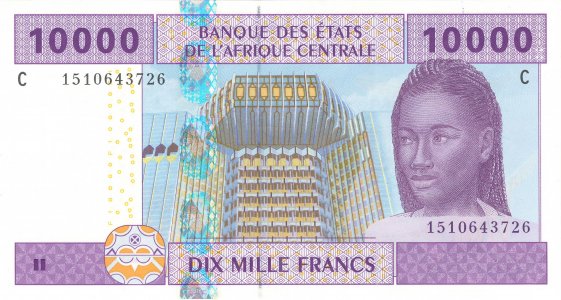 CAS Chad 10000 francs 2017 P-610Cd UNC