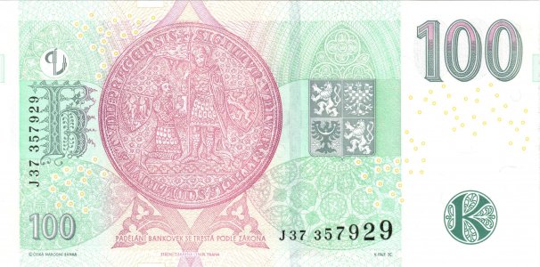 Чехія 100 korun 2018 P-18g UNC