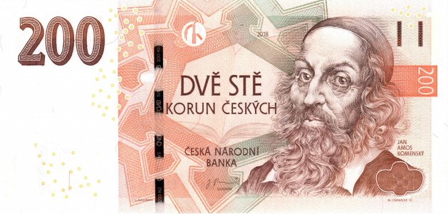 Чехія 200 korun 2018 P-19f UNC