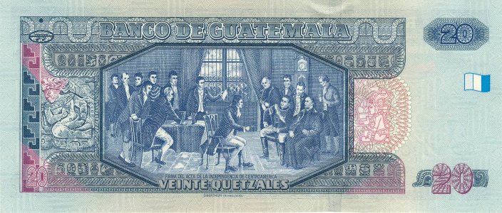 Гватемала 20 quetzales 2008 P-118 UNC