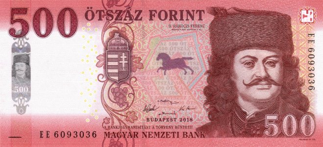 Угорщина 500 forint 2018 P-202a UNC