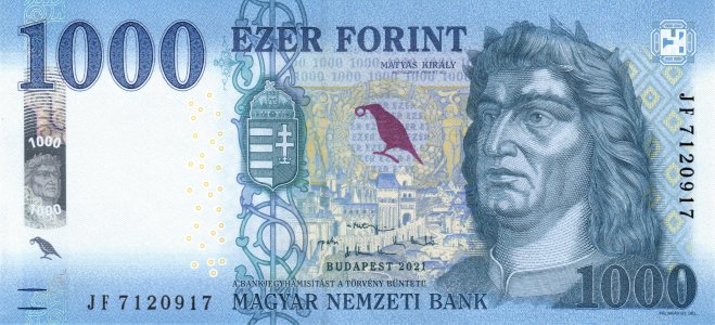 Угорщина 1000 forint 2021 P-203c UNC