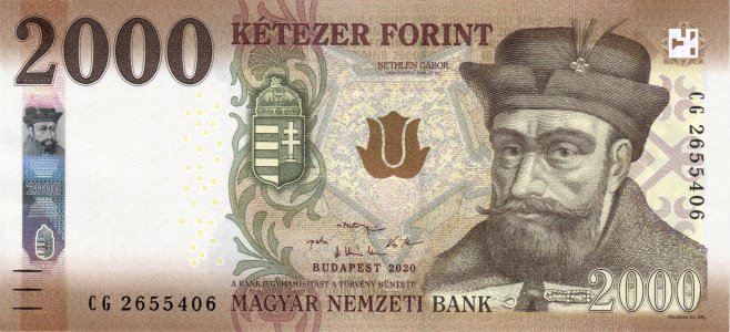 Угорщина 2000 forint 2020 P-204b UNC