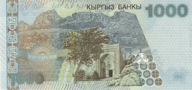 Kyrgyzstan 1000 som 2000 P-18 UNC