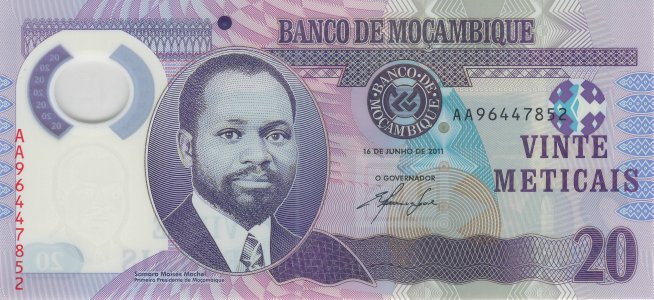 Mozambique 20 meticais 2011 P-149 UNC