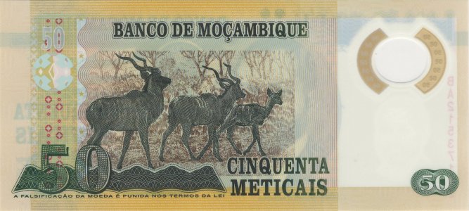 Mozambique 50 meticais 2011 P-150a UNC