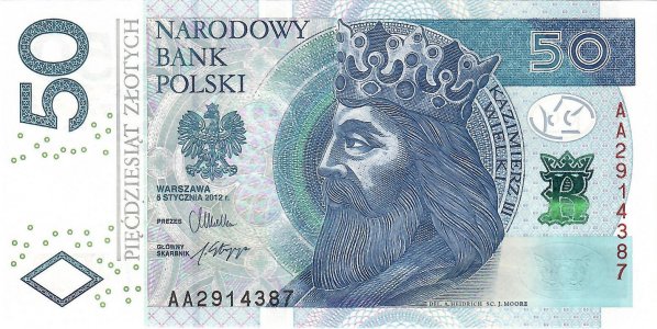Польща 50 zlotych 2012 P-185a UNC