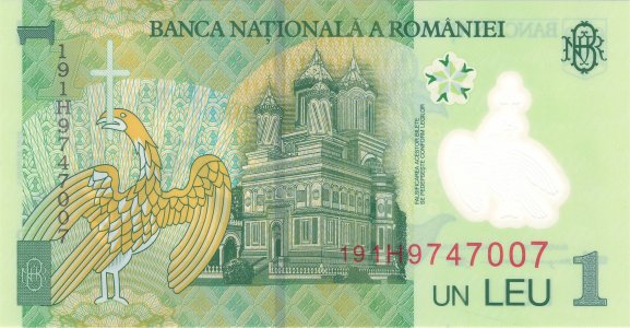 Romania 1 leu 2019 P-117l UNC