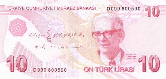 Туреччина 10 lira 2020 P-223d UNC