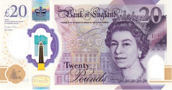 United Kingdom of Great Britain 20 pounds 2018 P-396a UNC