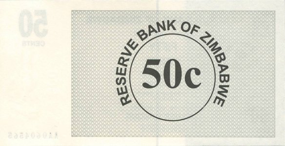 Zimbabwe 50 cents 2006 P-36 UNC