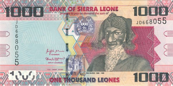 Сьєрра Леоне 1000 leones 2020 P-30e UNC