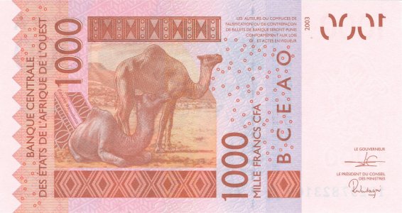 Західна Африка / Кот-д'Івуар 1000 francs 2019 P-115As UNC