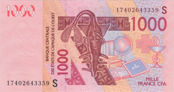 Західна Африка / Гвінея-Бісау 1000 francs 2017 P-915Sq UNC