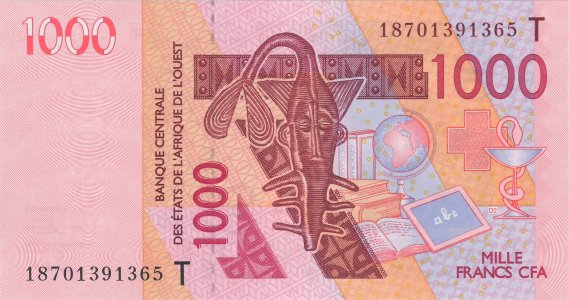 Західна Африка / Того 1000 francs 2018 P-815Tr UNC