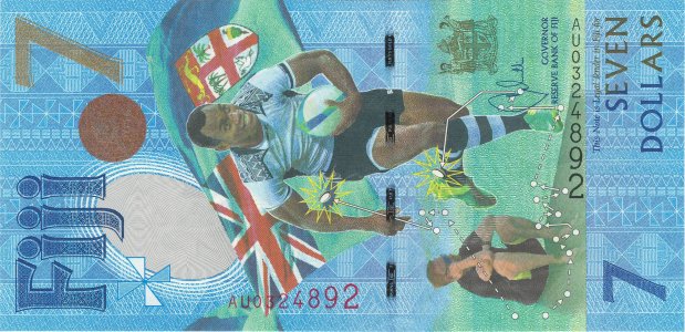 Fiji 7 dollars 2017 P-120a UNC commemorative