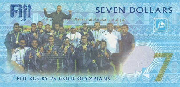 Fiji 7 dollars 2017 P-120a UNC commemorative