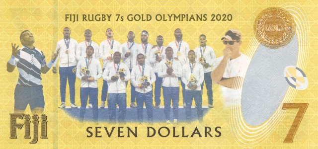 Fiji 7 dollars 2017 P-120a UNC commemorative