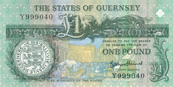 Guernsey 1 pound 2016 P-52d.1 UNC
