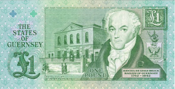 Guernsey 1 pound 2016 P-52d.1 UNC