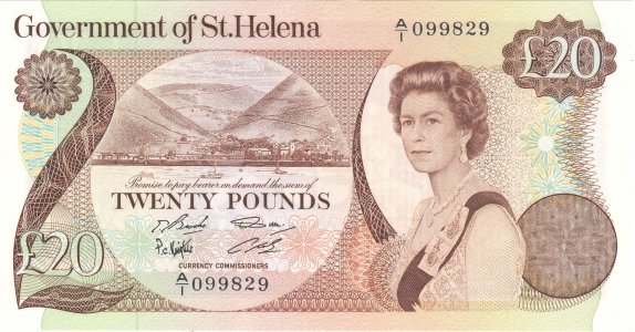 Saint Helena 20 pounds 1986 P-10a UNC