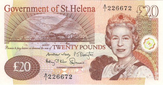 Saint Helena 20 pounds 2012 P-13b UNC
