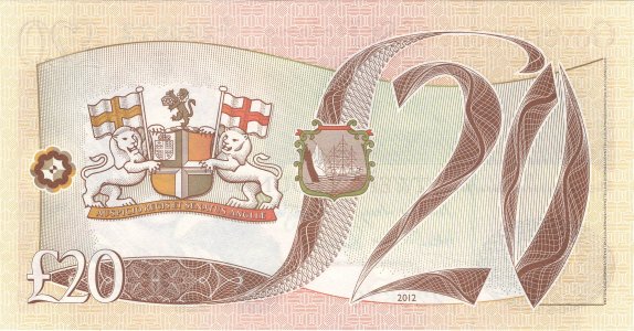 Saint Helena 20 pounds 2012 P-13b UNC