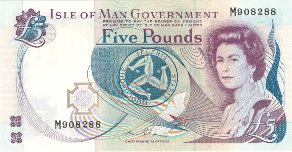 Isle of Man 5 pounds 2015 P-48a UNC