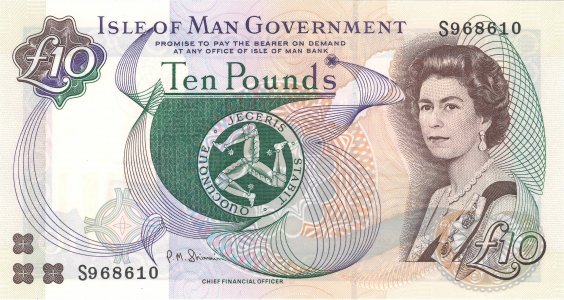 Isle of Man 10 pounds 2007 P-46a UNC